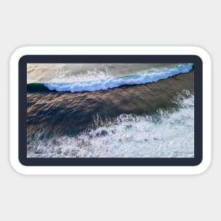 ocean crushing waves Sticker